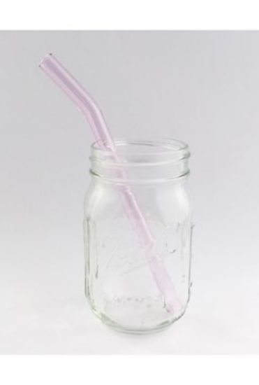 Strawesome - Barely Bent Smoothie Straw - Pink Sapphire