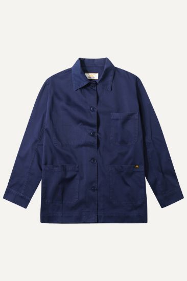 Le Mont Saint Michel - Gabardine Work Jacket (Blue) Women