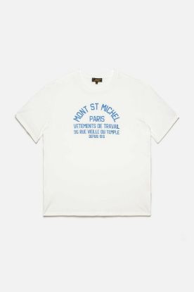 Le Mont Saint Michel - Twan – Marais print t-shirt (White Blue) Unisex