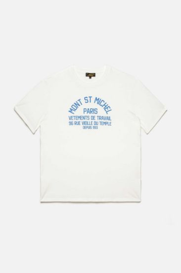 Le Mont Saint Michel - Twan – Marais print t-shirt (White Blue) Unisex