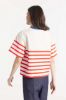 Le Mont Saint Michel - Tora– Striped T-Shirt (White Red) Women