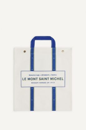 Le Mont Saint Michel - Arlina - Printed Tote (Navy)