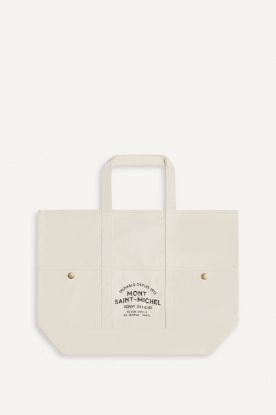 Le Mont Saint Michel - Amila – Printed Tote (Offwhite)