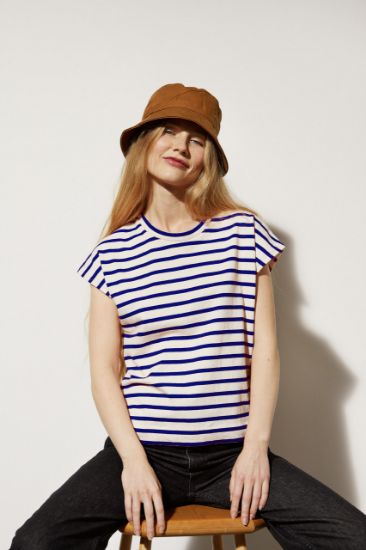 Le Mont Saint Michel - Theoxane – Mariniere Tank Top (Off-Navy) Women
