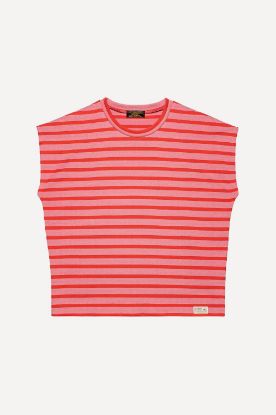 Le Mont Saint Michel - Theoxane – Mariniere Tank Top (Pink-Red) Women