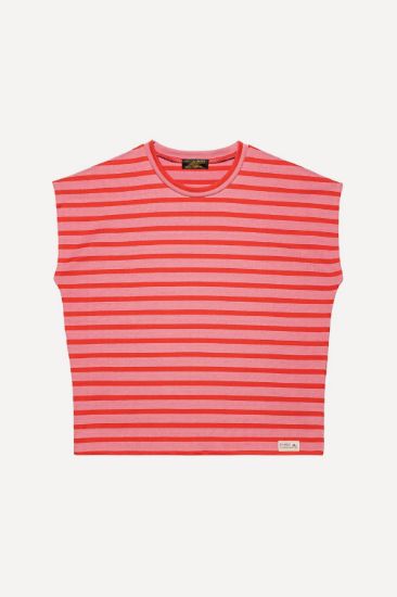Le Mont Saint Michel - Theoxane – Mariniere Tank Top (Pink-Red) Women