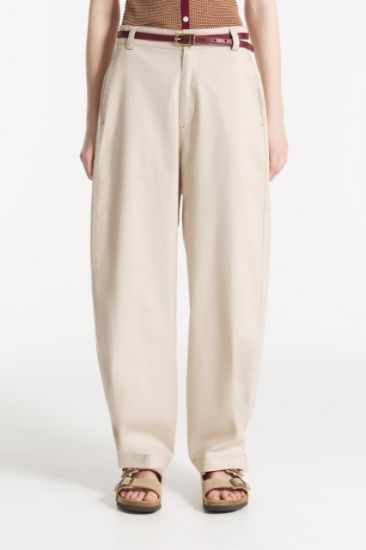 Le Mont Saint Michel - Pernette – Barrel Pants (Beige) Women